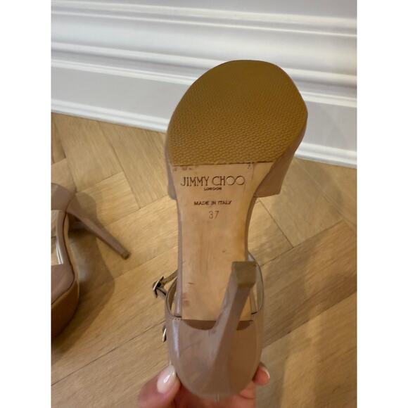 Jimmy Choo Azia 95 Strappy High Heel Sandal -Old Version EU 37 - Picture 6 of 9